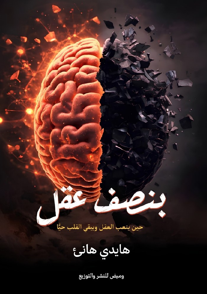 الغلاف الأمامي — بنصف عقل