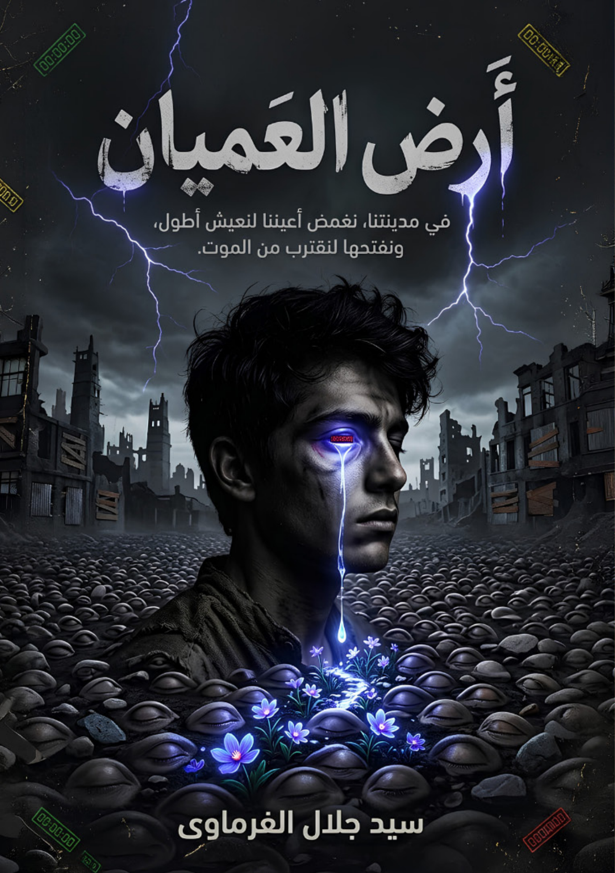 الغلاف الأمامي — أرض العميان